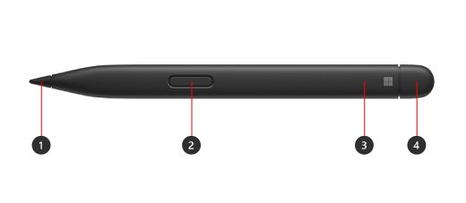 Microsoft Surface Slim Pen 2, Black 8WV-00008