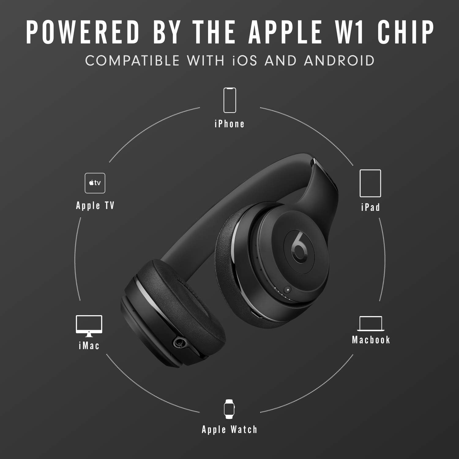 Beats MX432AE/A Solo3 Wireless On-Ear Headphones - Black, Bluetooth