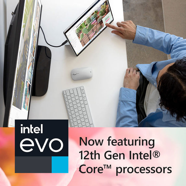 Microsoft Surface Pro 9 – 13” PixelSense™ Intel Core i5–1235U ,8GB RAM ,128GB SSD, Intel® Iris® Xe Graphics, Win 11 Pro , Platinum – QCH-00007