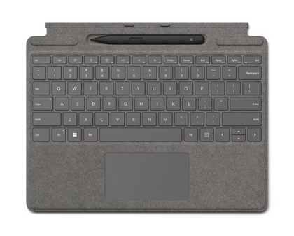 Microsoft Surface Pro Signature Keyboard with Slim Pen 2, Platinum 8X6-00074