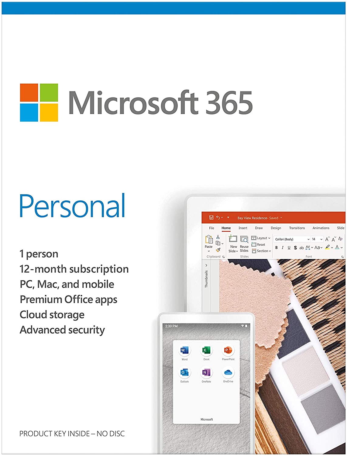 Microsoft Office 365 Personal - for PC, Mac, iOS and Android, English Subscription, Middle East Version, 1 Year License for 1 User - [QQ2-01011]