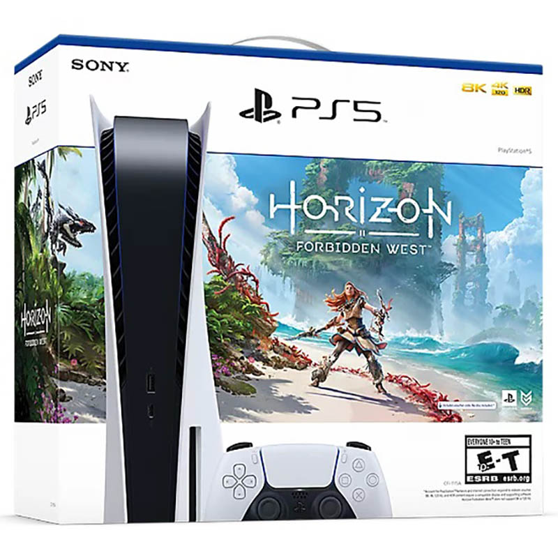 Sony PlayStation 5 - PS5 Disc Edition Console With Horizon Forbidden West Bundle - UAE Version